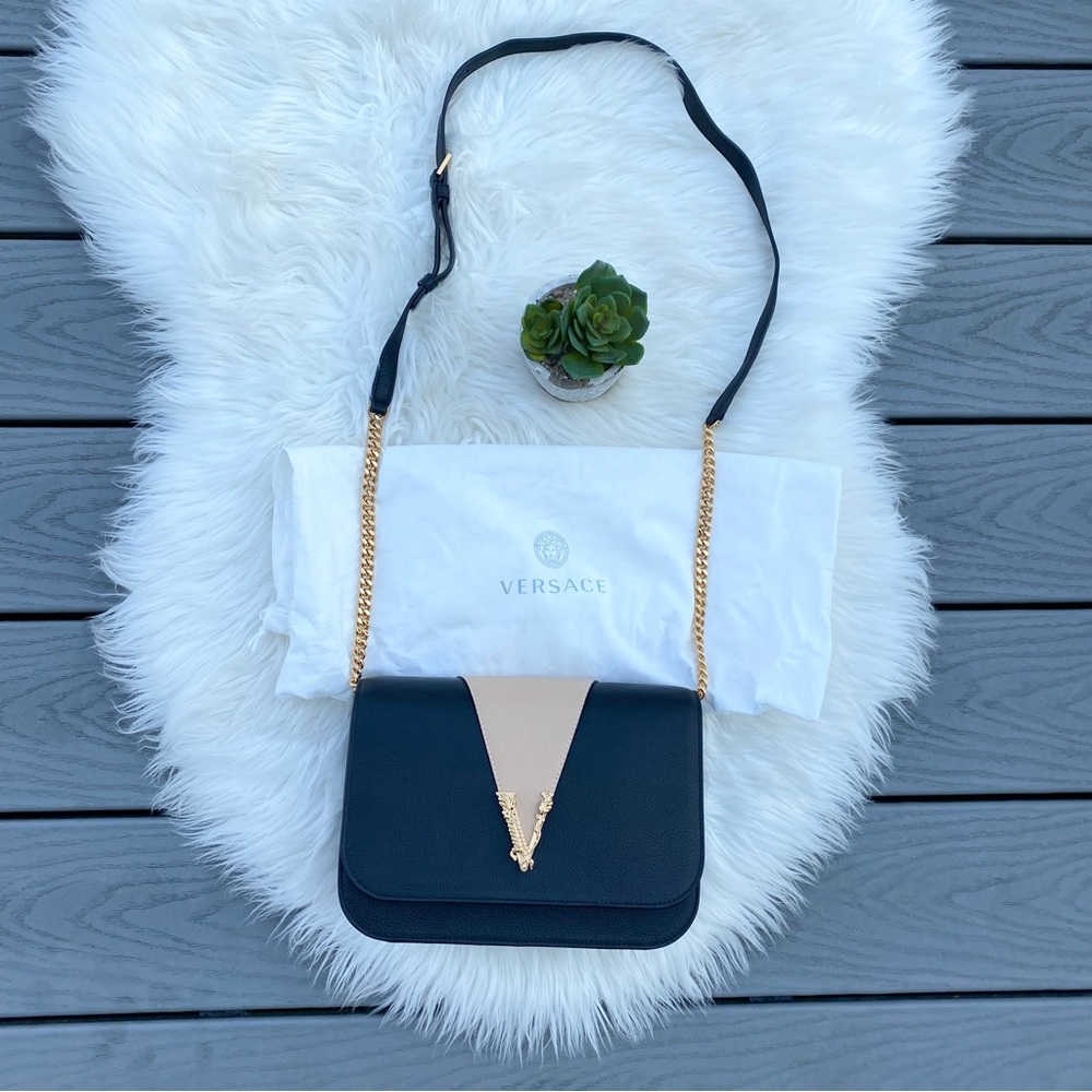 Versace Two Tone Crossbody Purse